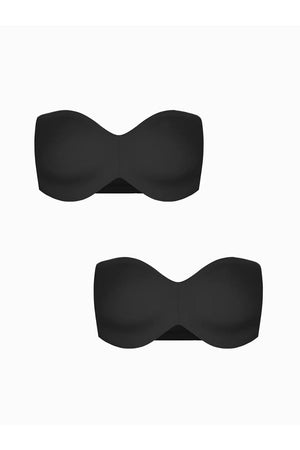 Push-Up Unlined Underwire Strapless Bra Bundle Alpha Aura 